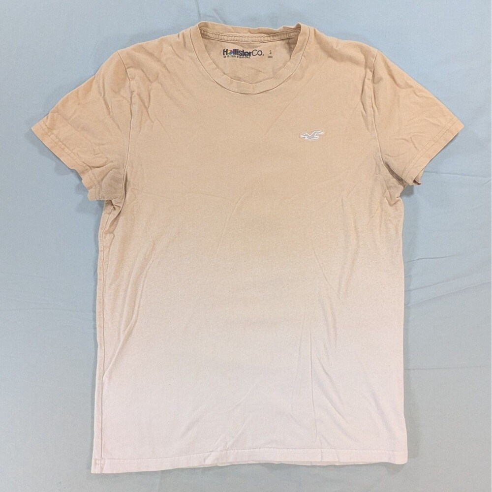 Hollister Gradient Tan Crew Neck T Shirt Men’s Size Small